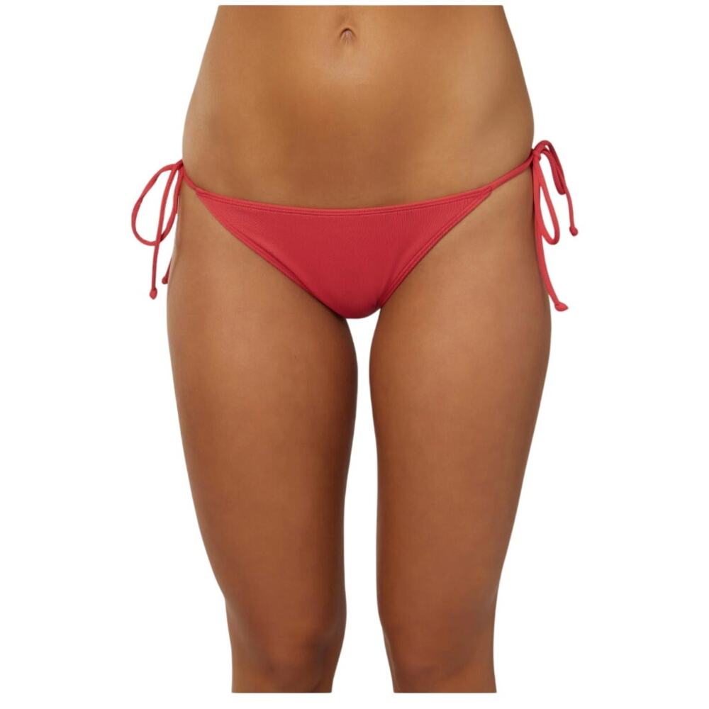 O'Neill Saltwater Solids Maracas Tie Side Bottoms NWT Size Large Red